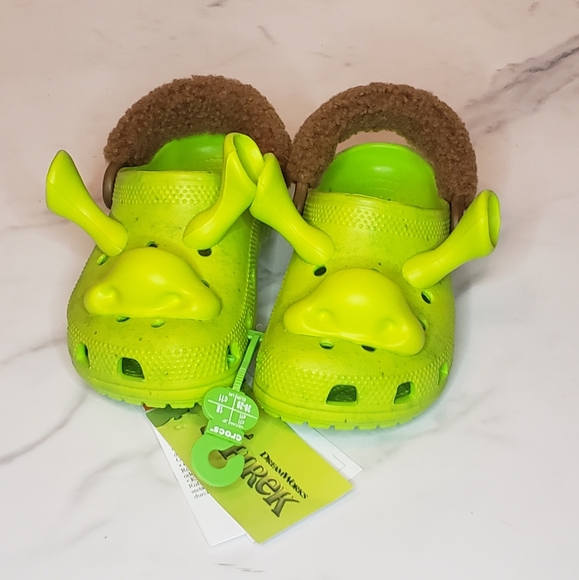 Crocs x DreamWorks Shrek classic clogs 12m lime punch - Picture 2 of 6